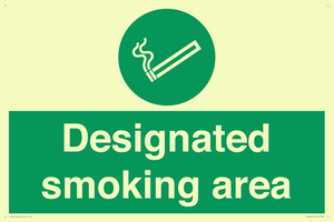 Designated smoking area